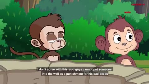 Intelligent Monkey | English Moral Story | English | English Cartoon | English Story