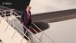 president donald trump...motorcade...fulton county, georgia