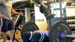 Guy Impressed By Woman's Strength at the Gym