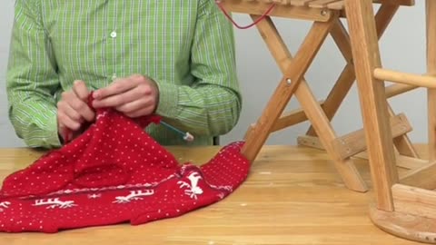 Eggnog reward machine so you stay refreshed while knitting