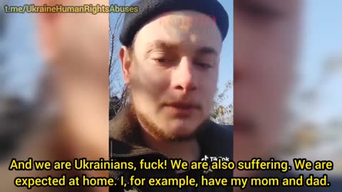 A fighter of the Armed Forces of Ukraine (tank gunner) tells his sad story in tears:
