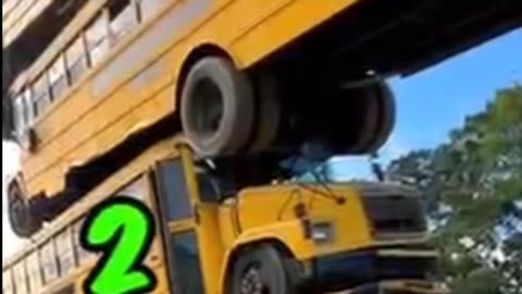 How many school buses we can stacks? Mr beast videos