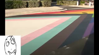 Fort Lauderdale pride mural on the road?