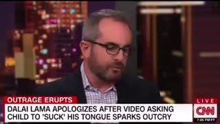 CNN panelist defends Pedophilic Dalai Lama asking young boy to suck his tongue