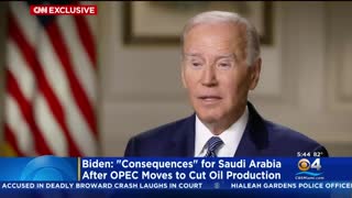 Pres. Biden Warns Of "Consequences" For Saudi Arabia And OPEC Move To Cut Oil Production