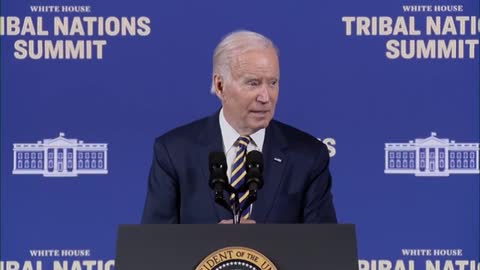 President Biden and VP Kamala Harris deliver remarks at the White House Tribal Nations Summit
