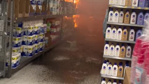 Fire in Maryland Walmart