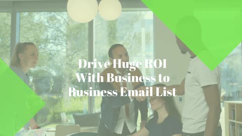 B2B Email List | B2B Database | Business-to-Business Email List