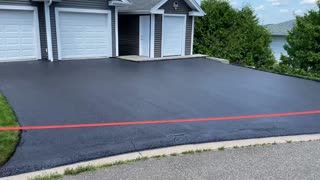 Professional Asphalt Spray Sealing: “The Clean But Windy Seal One” Top Coats Pavement Maintenance