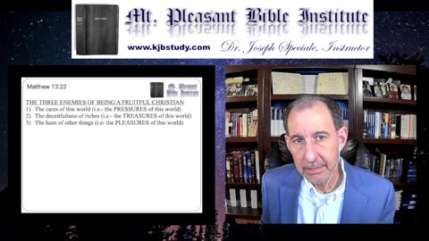 Mt. Pleasant Bible Institute (04/15/24)- Matthew 13:22