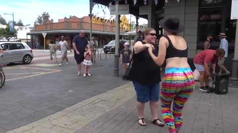 Spontaneous dance to celebrate the masks coming off in Fremantle!