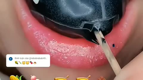 reply to comment | 🌽🍡🍯🍯🍫🍮 cre Satisfying #satisfyinglips #antheoicon #asmr