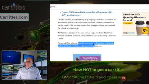 How NOT to get a vehicle title....