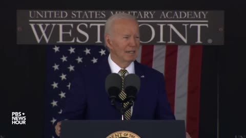 Biden's West Point Speech: "The Fall he a tied. That fall he decided to... and look..."