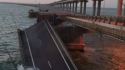 Crimea bridge explodes as Russia blames ‘truck bomb