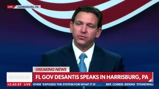 Gov. Ron DeSantis: "A leader gets in front of issues..."