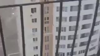 🇺🇦 Ukraine | View from a Residential Apartment in Kharkiv After the Explosion | RCF