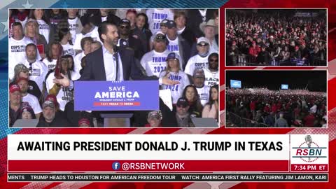Donald Trump Jr's Full Speech at President Trumps Rally in Conroe, TX 1/29/2022