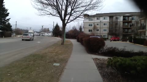 Light Snow Falling In Kelowna BC February 28 2023