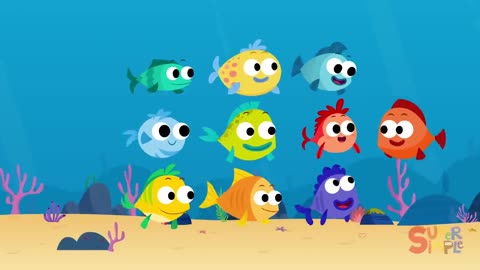 10 Little Fishies | Syafiq Shark