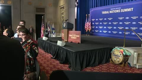 Biden delivers remarks at the White House Tribal Nations Summit