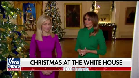 Melania Trump gives tour of White House Christmas decor. 2018