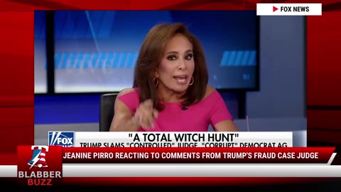 Jeanine Pirro Reacting To Comments From Trump's Fraud Case Judge