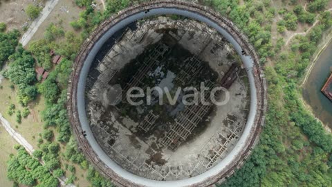 Cooling tower top view