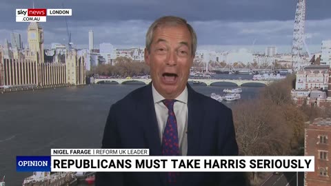 Nigel Farage slams Kamala Harris for saying Biden was ‘competent’