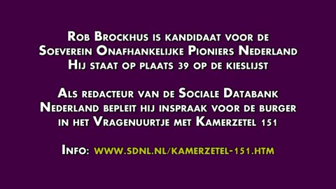 ROB BROCKHUS GEEFT UITLEG OVER KAMERZETEL 151