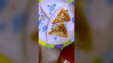 Indian Bread (roti) Homemade pizza for kids