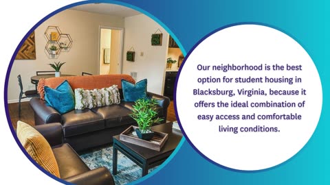 Comfortable and Convenient Student Apartments in Blacksburg VA
