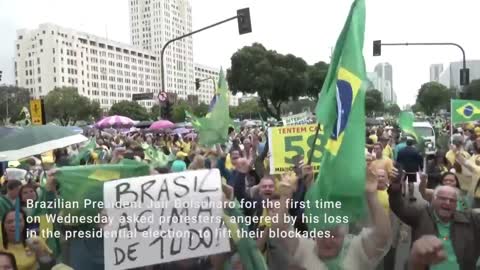 Brazil's Bolsonaro Tells Protesters To Lift Blockades