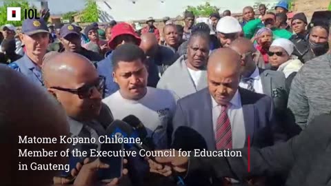 Watch: Gauteng MEC Chiloane visits school of murdered Ntsako Secondary learner