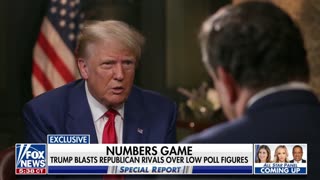 Trump calls Fox News a "hostile network" during an interview with Bret Baier.