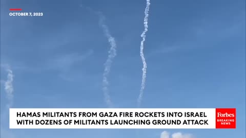 Footage Emerges Of Hamas's Surprise Attack On Israel From Gaza