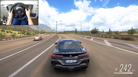 BMW M8 Coupe - Forza Horizon 5 (Steering Wheel + Shifter) Gameplay