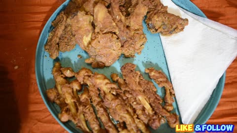 Delicious Battered Fried Seafood Mushrooms Rolled In Home Made Cajun Seasoning