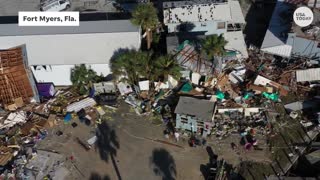 Aerial cameras provide a haunting view of Hurricane Ian's damage