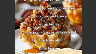 Pecan Caramel Baklava Cups