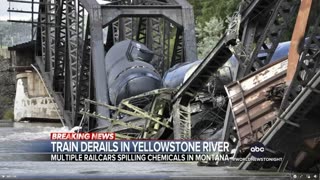 Train derails in Yellowstone River