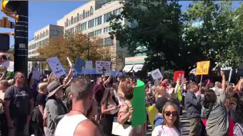 Protest Against Vaccine Passports - Vancouver BC