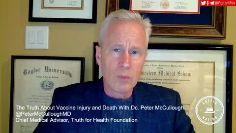 Dr. Peter McCullough..'As high as 187,000 people died from vaccine through December 2021!