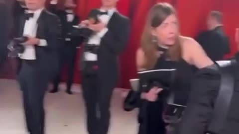 day ago Lady Gaga Looks Appalled After She Gets an Ass Pat at Oscars While Wearing Ass-less Dress