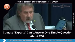 Climate "Experts" Can't Answer one Simple Question