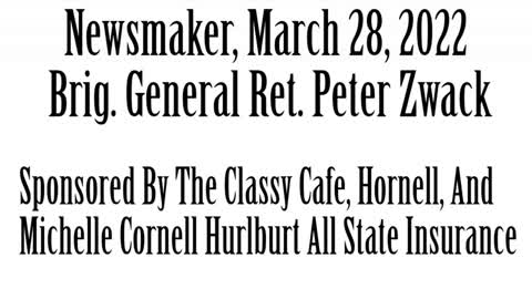 Wlea Newsmaker, March 28, 2022, Brig. General Retired, Peter Zwack