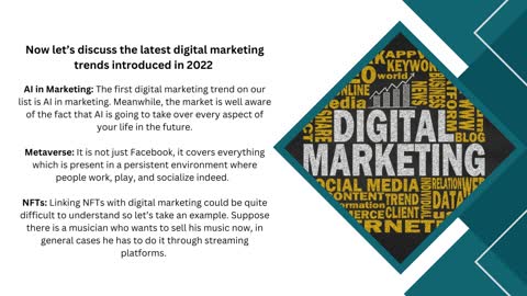 Latest Digital Marketing Trends in 2022