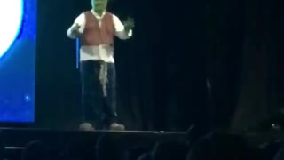 My son performing as Shrek