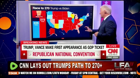 CNN REPORTS TRUMPS PATH TO 270+