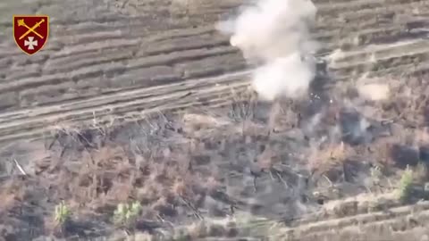 A masterpiece strike by Ukrainian artillerymen on an enemy tank